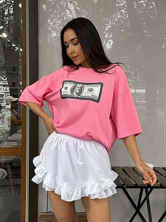 Женская летняя мини юбка-шорты «KAPRI» из креп шифона 46/48 Одесса