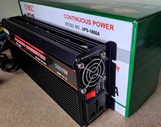 Інвертор із зарядкою 1800W 20 А Перетворювач 12 V на 220 V Інвертор ДБЖ. Київ