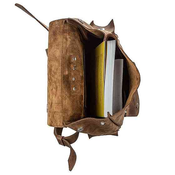 Рюкзак из кожи Crazy horse унисекс Коричневый (SHVIGEL) Киев