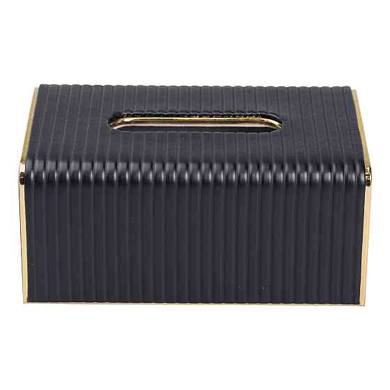 Yiwu Серветниця з еко шкіри 21.5х13х9 см органайзер для кафе і ресторанів Чорний HP-3-203B Коломия