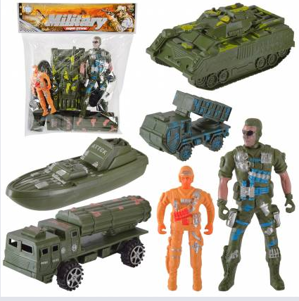 Військовий набір арт. 2231 (240шт/2) солдати, транспорт, пакет 22*27*5см, шт Київ - фото 1