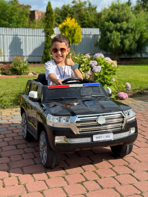 Детский электромобиль Полицейский внедорожник (MP3, USB, качание, музыка, пульт, открывание дверцы, LED-свет) Киев - изображение 3