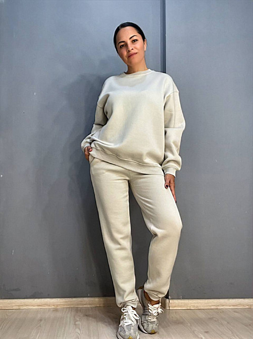 Штани жіночі Pepper&mint 24-13 спортивні джоггери резинка на талії утеплені світло сірі, світло-сірий, L Київ - фото 8