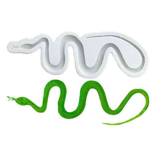 Молд силиконовый Змея 207 на 65 мм серый Киев