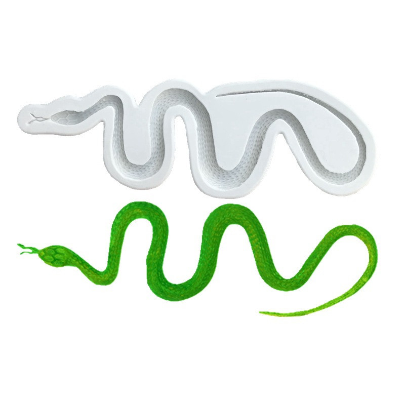 Молд силиконовый Змея 207 на 65 мм серый Киев - изображение 3