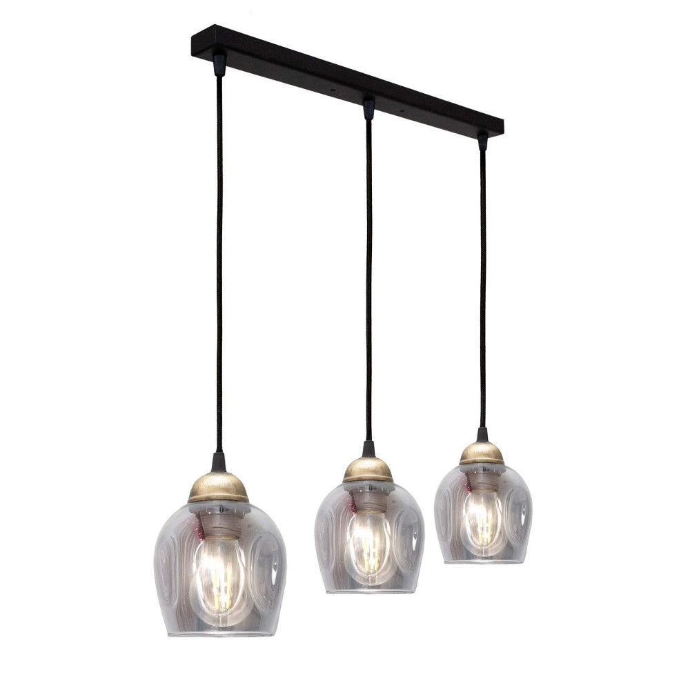 Светильник подвесной MSK Electric Enigma на планке под три лампы Е27 PL 2024-3 BK Одесса - изображение 5