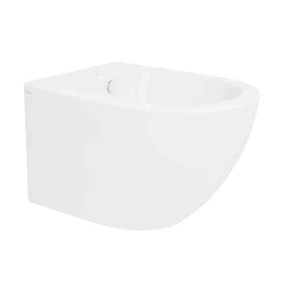 Биде подвесное Qtap Robin 515х370х350 White QT13551381GW Киев