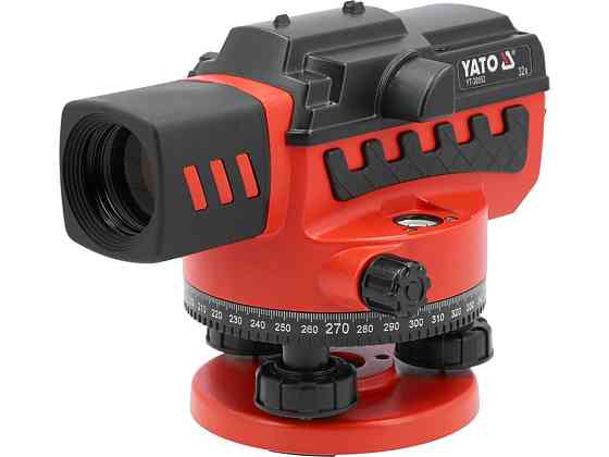 Нівелір оптичний авто-налаш YATO об'єктив Ø= 38мм, кратніс- 32Х, раді дії- 0,5-50 м, точніс- 1мм/30м Одеса