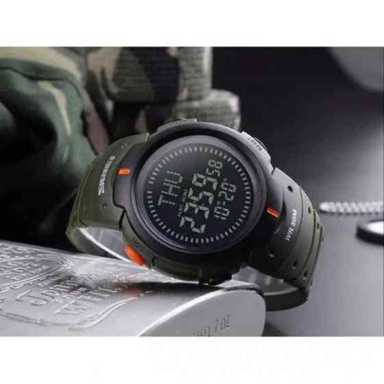 Чоловічий годинник з компасом Skmei 1231 Зелений Київ