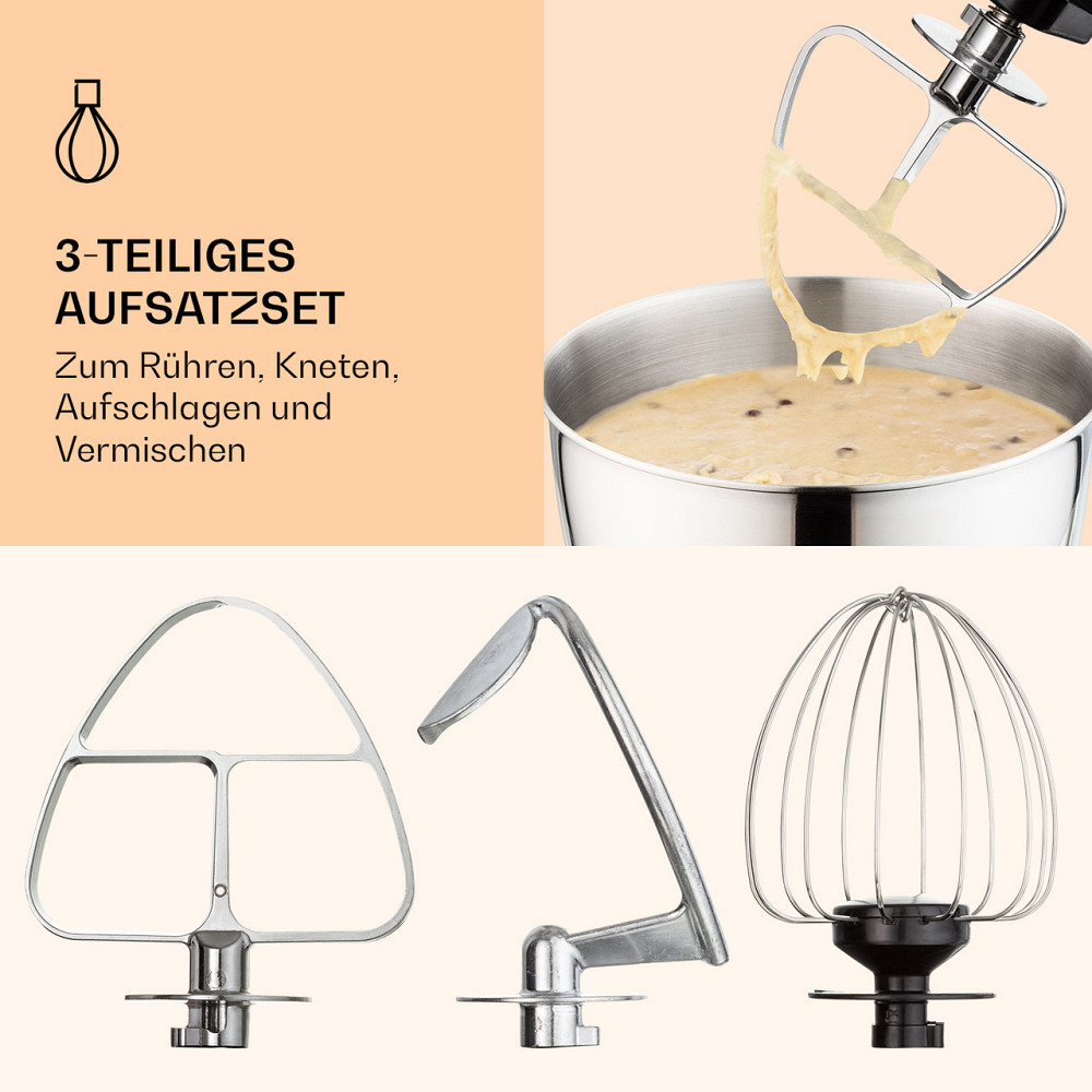 Мини-миксер Bella 1200 Вт 6 уровней 4 литра из нержавеющей стали Импульсная функция черный (Германия, читать Ровно - изображение 5