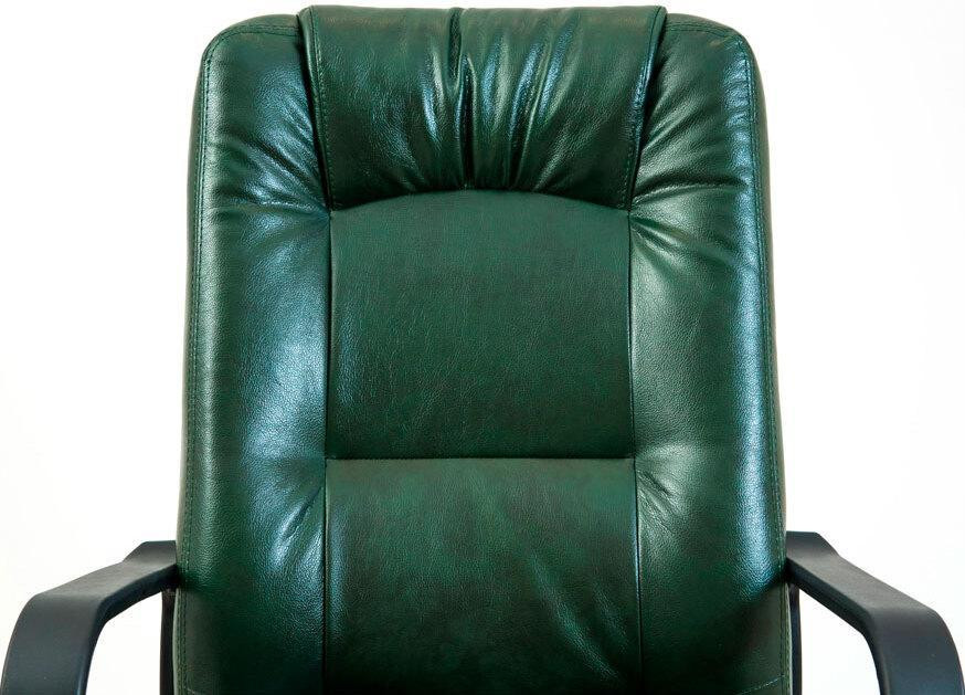 Офісне крісло керівника AlbertoDesign MultiBlock М-3 Натуральна шкіра Lux Зелений (Прогумовані колеса) Днепр - изображение 5