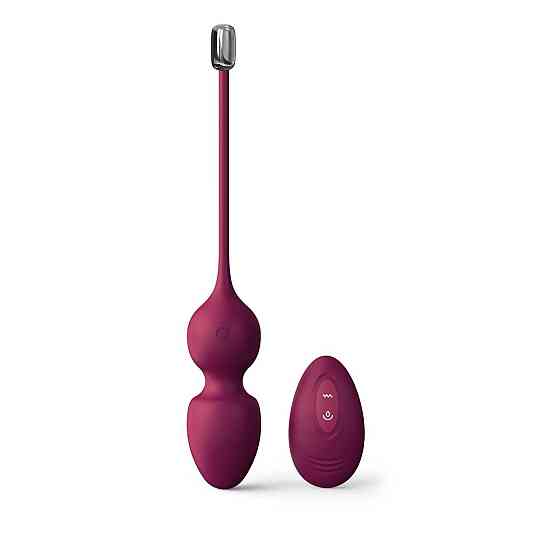 Вагинальные шарики Dorcel LOVE BALLS PLUM, вибрации и движения внутреннего шарика, пульт ДУ Sex Aura Киев