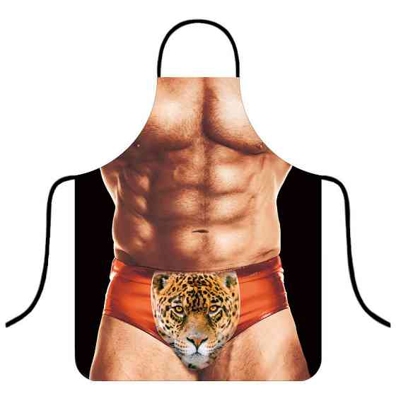 Фартух для кухні з приколом для чоловіка 75 на 60 см різнобарвний Київ