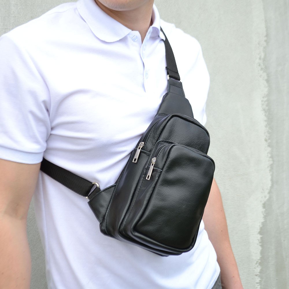 Сумка мішок через плече чоловіча, Чоловіча сумка через плече містка ділова крос-боді MI-54 Львів - фото 1