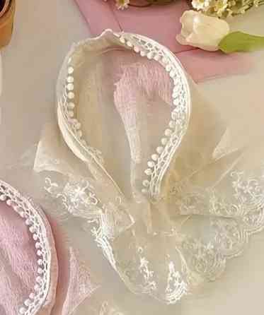 Хустка-обруч для волосся Бежевий Смела