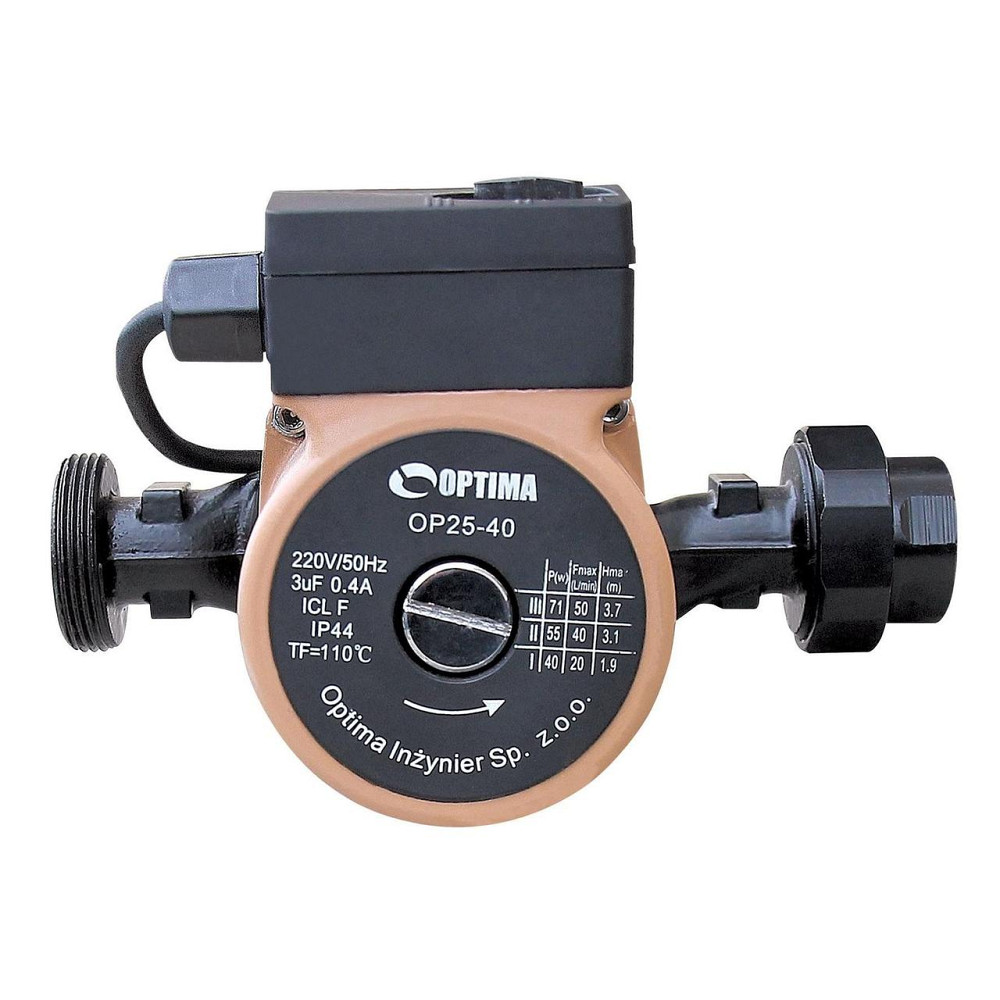 Насос циркуляционный Optima OP25-60 180мм + гайки, + кабель с вилкой! (000008158) Киев - изображение 2