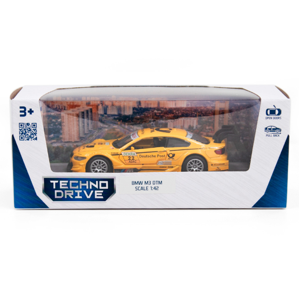 Дитяча автомодель BMW M3 DTM TechnoDrive 250257 жовтий Вінниця - фото 10