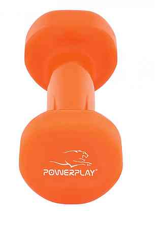 Гантель вінілова PowerPlay 4125 Achilles 4 кг. Помаранчева (1шт.) Кам'янське