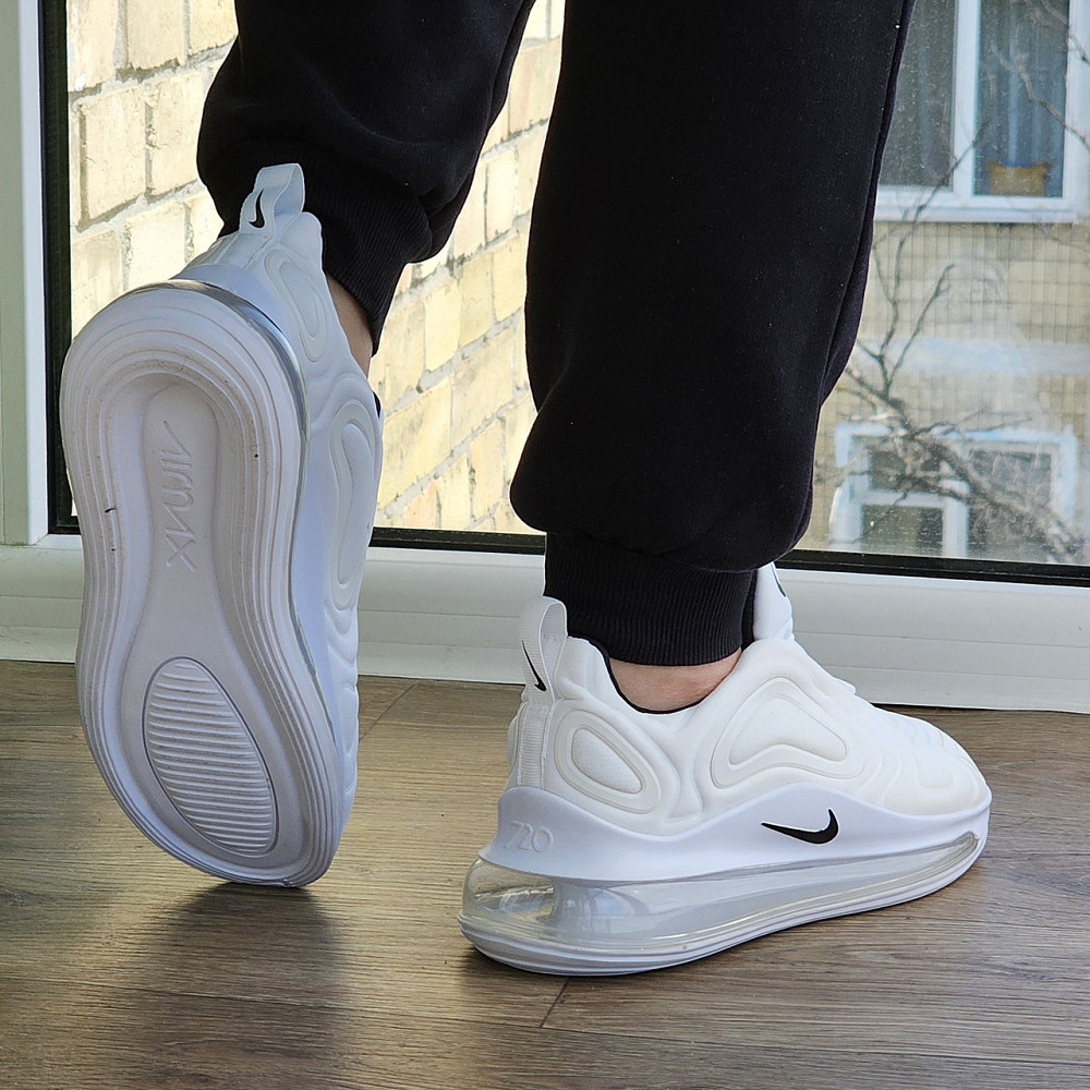 Кросівки Nike 720 Білі Чоловічі Найк з Амортизацією Тканинні Літні (розміри: 40,41,42,43,44,45) Відео Огляд Дніпро - фото 5