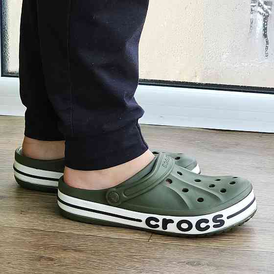 Крокси Кольори Хакі Тапочки CROCS Шльопанці Чоловічі Жіночі Зелені (розміри: 40,41,42) Дніпро