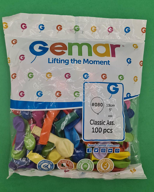 Повітряні кульки асорті пастель 5" (13 см) 100 шт (1 пач.) Харків - фото 1