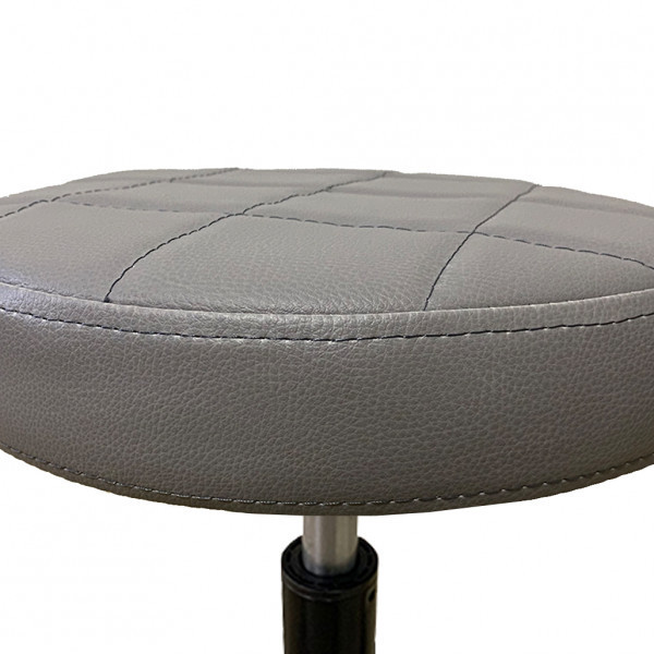 Стілець для майстра без спинки Йола на чорній ніжці Сірий Київ - фото 2