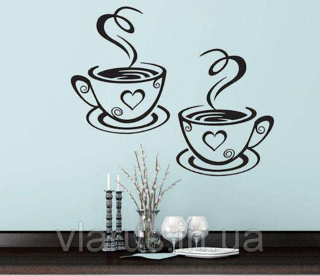 Интерьерная наклейка на стену Чашка с кофем Киев - изображение 4