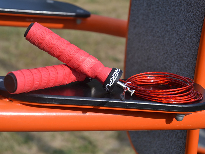 Скакалка швидкісна на підшипниках PowerPlay 4208 Fitness Jump Rope Червона (3m.) Кам'янське - фото 8