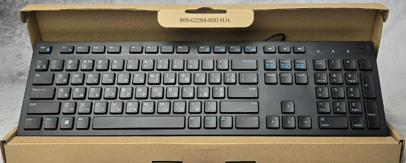 Клавиатура мультимедийная usb Dell kb216-bk-uke Новая. Харьков - изображение 5