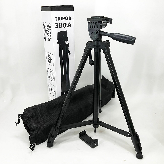 Штатив для блоггера TriPod 380A 0.50-1.35м, Штатив с устойчивой конструкцией для студии HX-19 Львов - изображение 10