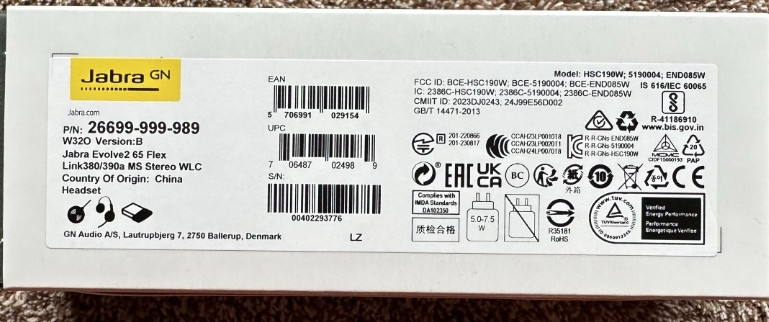 Навушники jabra evolve2 65flex /бездротові / відеоконференція/ Київ - фото 6