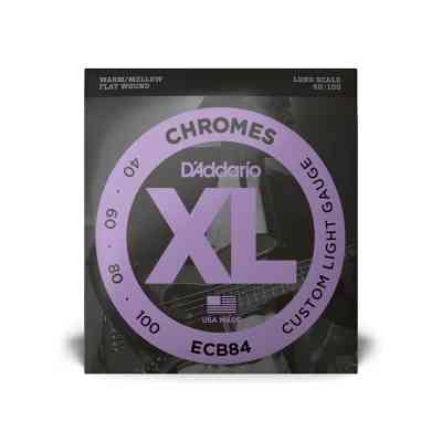 Струни для гітари D&apos;Addario XL Chromes Bass Custom Light (40-100) (ECB84) Вінниця