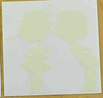 Люминесцентная наклейка 