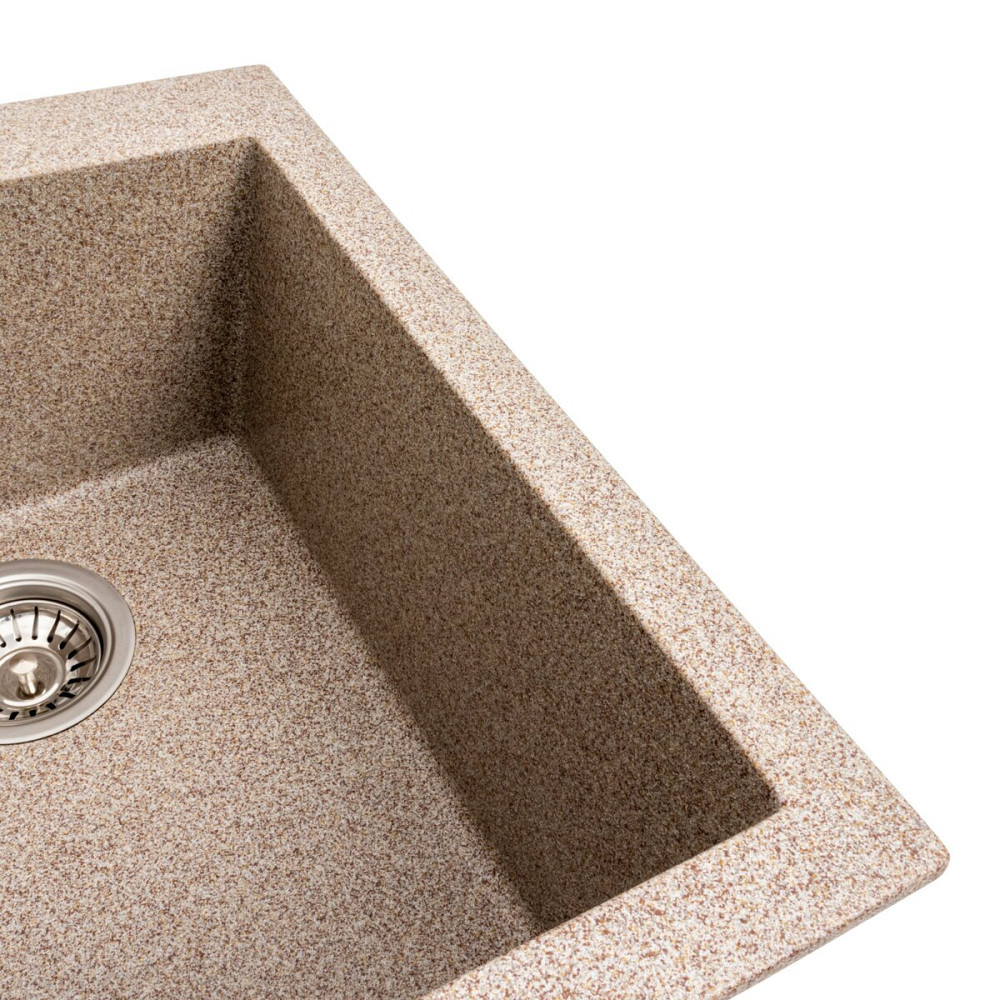 VALESO Гранітна мийка для кухні VALESO 4150 SOKIL матова (карамель) Коломыя - изображение 11