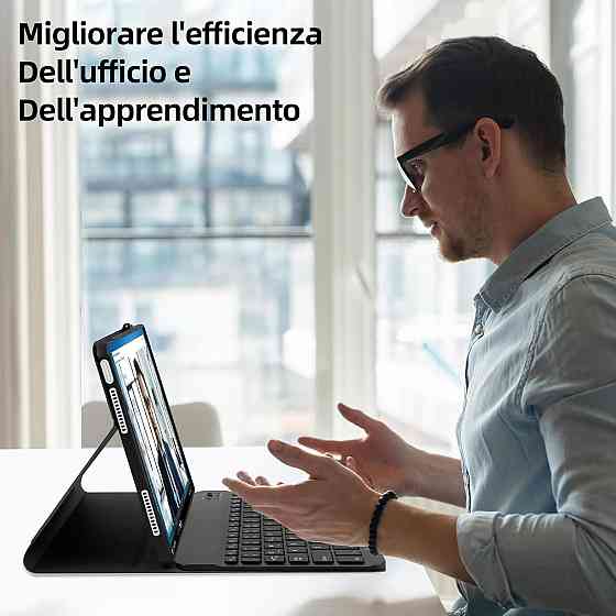 Чехол-клавиатура для планшета Lenovo Tab M11 11'' TB330XU, TB330FU захисний з тримачем для стилусу, чорний, QWERTY Київ