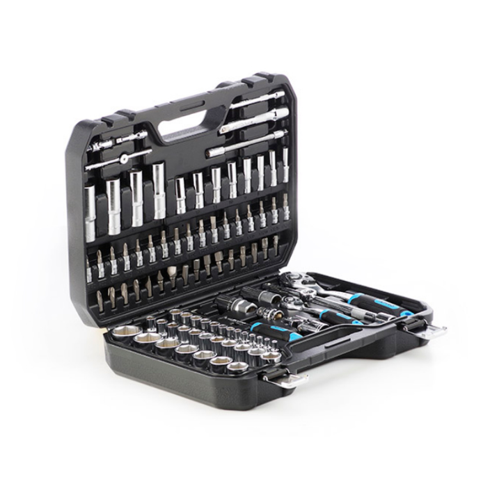 Набір насадок 90T 1/4"; 1/2" CrV 110 шт. APRO Житомир - фото 1