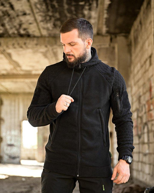 Тактична флісовка сота чорна ПП7963 Одеса - фото 2