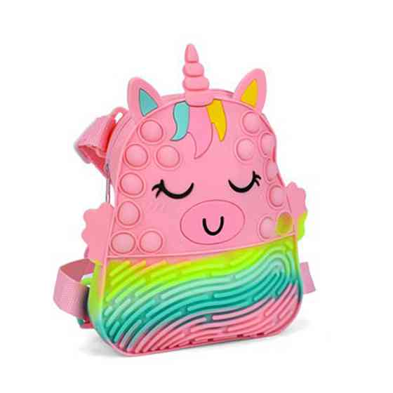 Дитяча сумочка-рюкзачок "Єдиноріг" 9882(Light-Pink) розмір 20 см Вінниця