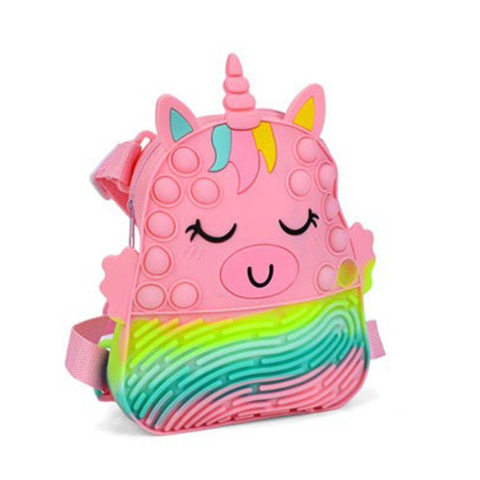 Дитяча сумочка-рюкзачок "Єдиноріг" 9882(Light-Pink) розмір 20 см Вінниця - фото 1