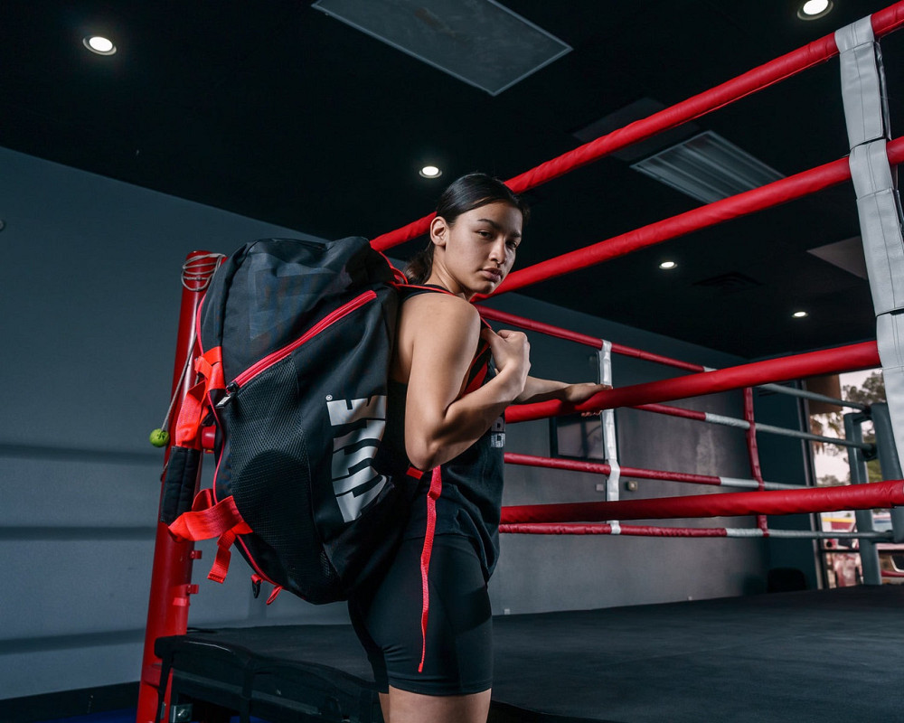 Спортивна сумка TITLE Boxing Champion Sport Bag/Backpack Black/Red Кам'янське - фото 10