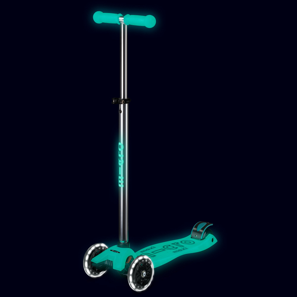 Самокат Micro серії Maxi Deluxe Glow LED – Желейний зелений Дніпро - фото 7