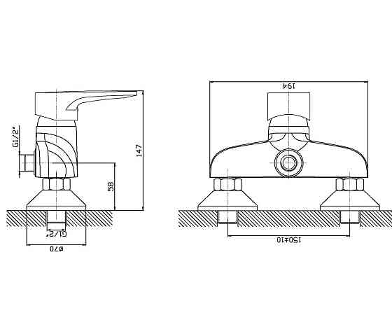Змішувач для душа Haiba Opus 003   ( HB0328 ) 23472 Харків