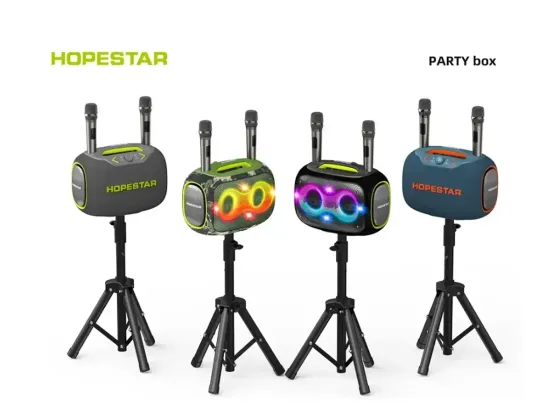 Портативна Bluetooth колонка HOPESTAR PARTYBOX 120Вт IPX6 з мікрофонами, TWS та підсвічуванням RGB Одеса