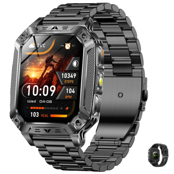 Розумний смарт-годинник Smart Formula K+ Steel (2 ремінці) Вінниця