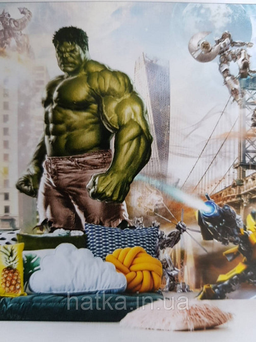 Шпалери вінілові на флізелін дитячі герої Marvel Марвел людина павук залізна людина, Капітан Америка Київ - фото 1