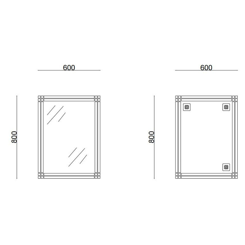 Дзеркало настінне Zerix FONTE MRZ10-600x800-REVERSE прямокутне (ZX5640) ( 26931 ) Харків - фото 3