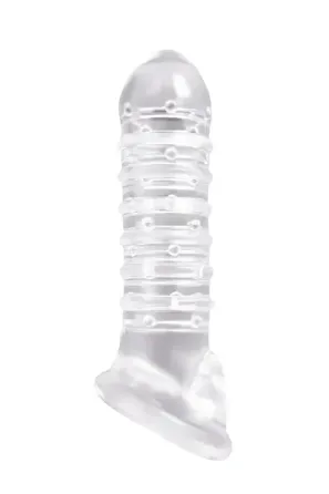 Насадка на пенис удлиняющая RENEGADE RIBBED EXTENSION CLEAR Sex Aura Киев