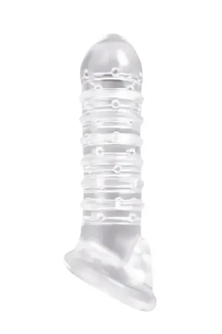 Насадка на пенис удлиняющая RENEGADE RIBBED EXTENSION CLEAR Sex Aura Киев - изображение 1