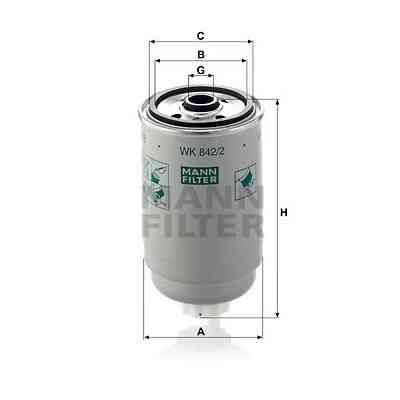 Фільтр паливний Mann WK842/2 Вінниця