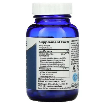 Пробіотики Trace Minerals Пробіотик, 55 мільярдів, Probiotic, 30 капсул (TMR-00212) Вінниця - фото 2